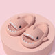 Sammie the Shark Flip Flop - Beach Slippers - Soft, waterproof and lightweight. The Linea Home - Kawaii Homeware - Home Apparel Collection - Coral Pink Shark