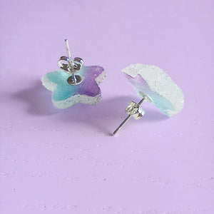 Falling Star Gummy Earrings - The Linea Home - Kawaii Accessories - Sterling Silver Studs