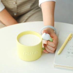 Snow Drop Coffee Mug - The Linea Home - Kawaii Homeware - Meadow Yellow