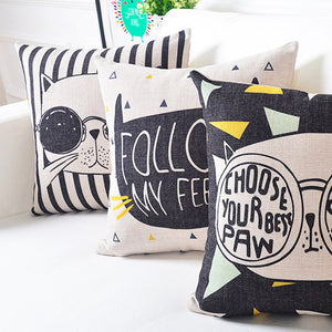 Kitty Cat Cushions - The Linea Home - Interior Context