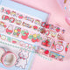 Ichigo Strawberry Wash Tape - The Linea Home - Kawaii Stationery - 10 roll set 