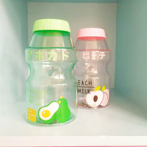 Yakult Water Bottle - The Linea Home - Recyclable - Avocado Green, Peach Pink 
